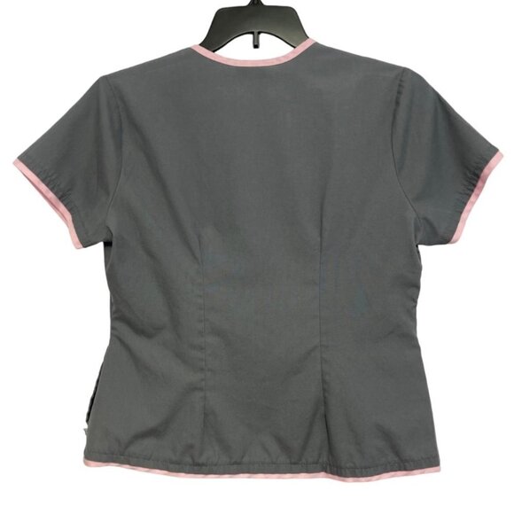 URBANE SCRUBS Short Sleeve Scrub Top Medium (41"42") Grey Nurse Uniforms Medical - Picture 11 of 12